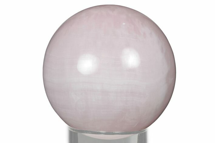 Polished Pink Manganoan (Mangano) Calcite Sphere - Fluorescent! #335016